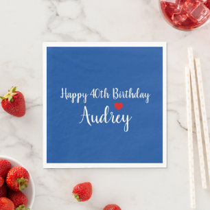 Persönlicher Geburtstag Serviette