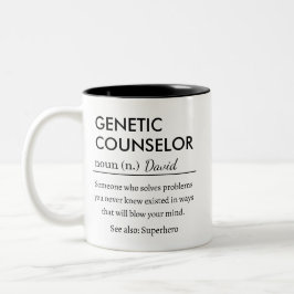 Persönlicher Genetischer Berater Zweifarbige Tasse