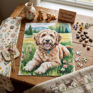 Persönlicher Goldendoodle Puzzle