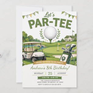 Persönlicher Golf-Geburtstag Einladung