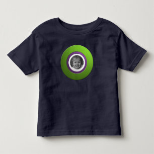 Persönlicher Grüner Ring mit benutzerdefiniertem F Kleinkind T-shirt
