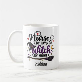 Persönlicher Halloween-Tassenaufdruck 'Krankenschw Kaffeetasse