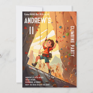 Persönlicher Kletterpark Einladung zum Geburtstag