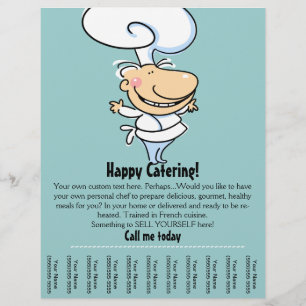 Persönlicher Koch/Catering Werbeaktion Flyer