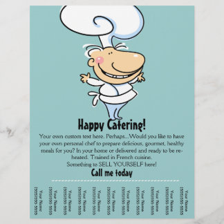 Persönlicher Koch/Catering Werbeaktion Flyer