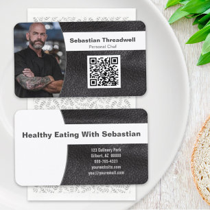 Persönlicher Koch Kunstleder Benutzerdefiniertes F Visitenkarte