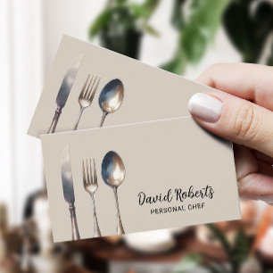 Persönlicher Koch Restaurant Catering Visitenkarte