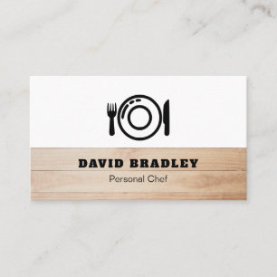 Persönlicher Koch Visitenkarte
