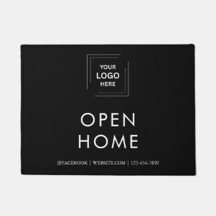 Persönlicher Makler-Logo Open House Eingangsmatte Fußmatte