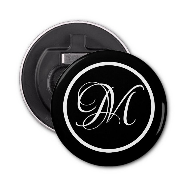 Persönlicher Mit Monogramm Golfball Flaschenöffner (Vorderseite)