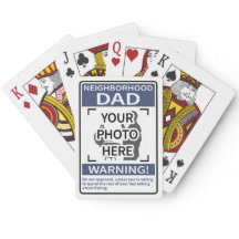 Persönlicher Nachbarschafts-Vater Sign Blue