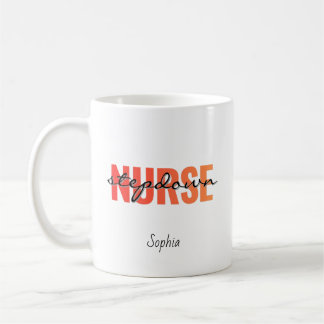 Persönlicher Name der Stepdown-Krankenschwester Kaffeetasse