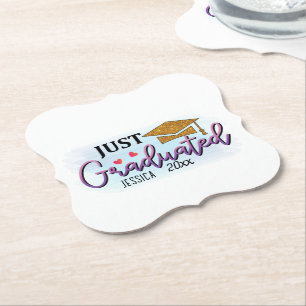 Persönlicher Name gerade graduiert 2023 Untersetzer