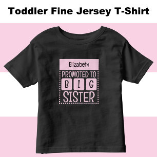 Persönlicher Name große Schwester Rosa Kleinkind T-shirt