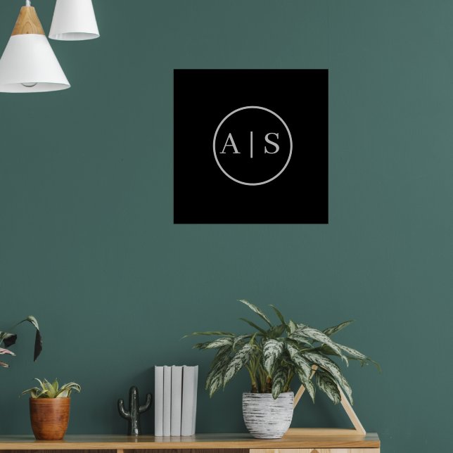 Persönlicher Name individuell anpassbar Poster (Wohnzimmer 1)