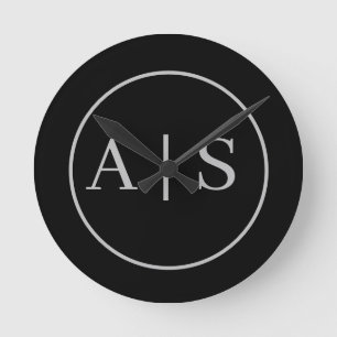 Persönlicher Name individuell anpassbar Runde Wanduhr