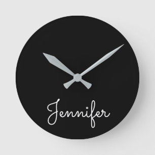 Persönlicher Name, Persönlicher Name Runde Wanduhr