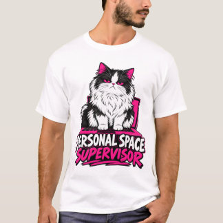 Persönlicher Raum Aufseher Unbeeindruckte Fluffige T-Shirt