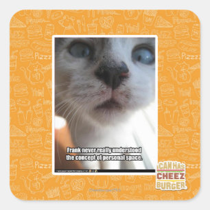 Persönlicher Raum Quadratischer Aufkleber