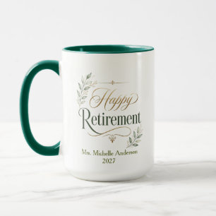 Persönlicher Ruhestand Name Tasse