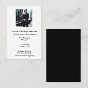 Persönlicher Sicherheits-Bodyguard-Service Visitenkarte