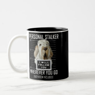 Persönlicher Stalker Dog Spinone Italiano I Will F Zweifarbige Tasse