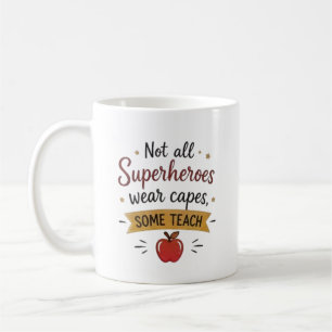 Persönlicher Superheld-Lehrer Kaffeetasse