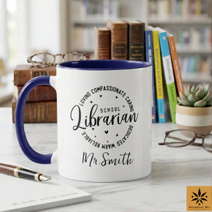 Persönlicher Tag der Schulbibliothekare Benutzer Tasse
