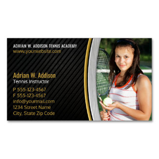 Persönlicher Trainer-Fitness-Lehrer-Tennis-Trainer Magnetische Visitenkarte