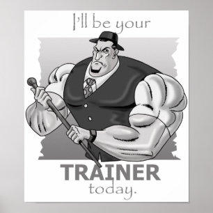 Persönlicher Trainer - hardcore-Art - Plakat u.