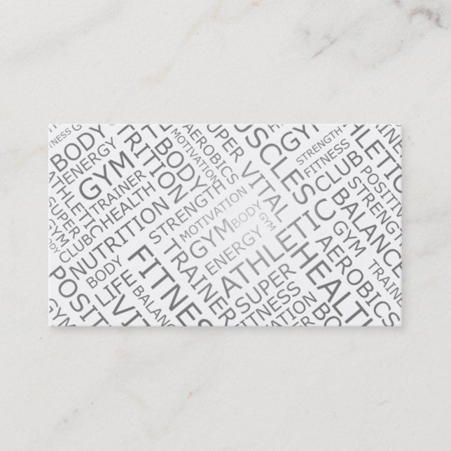 Persönlicher Trainer oder Visitenkarte (Vorderseite)