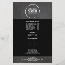 PERSÖNLICHER TRAINER SKETCH LOGO Flyer