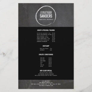 PERSÖNLICHER TRAINER SKETCH LOGO Flyer