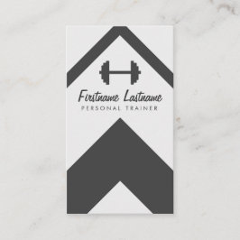 Persönlicher Trainer u. Fitness-Schwarzes u. Weiß Visitenkarte