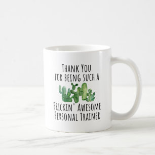 Persönlicher Trainer Vielen Dank für Ihr Dankeschö Kaffeetasse