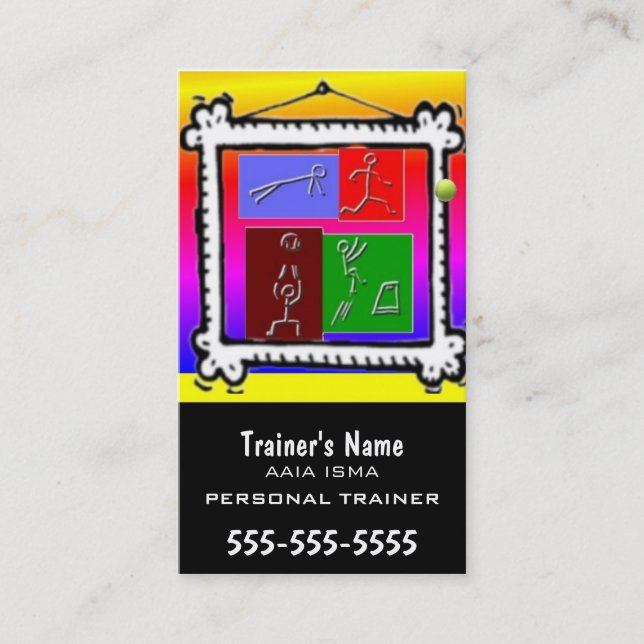 Persönlicher Trainer Visitenkarte (Vorderseite)