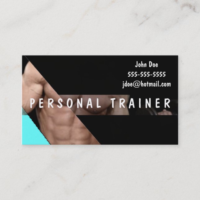 Persönlicher Trainer Visitenkarte (Vorderseite)