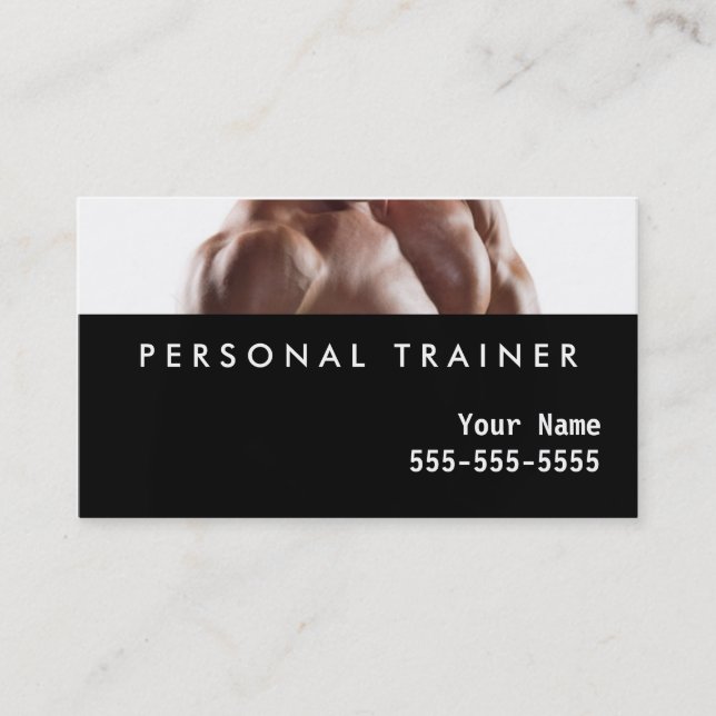 Persönlicher Trainer Visitenkarte (Vorderseite)
