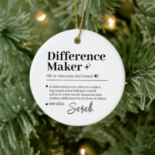 Persönlicher Unterschiedmacher, Mentor-Schätzungs- Keramik Ornament