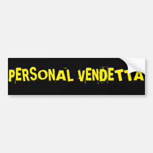 Persönlicher Vendettaaufkleber…. Autoaufkleber
