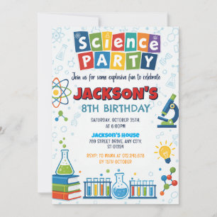Persönlicher verrückter Wissenschaftler-Geburtstag Einladung