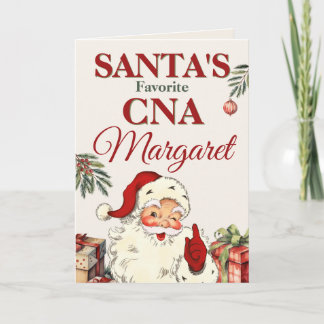 Persönlicher Weihnachtsgruß von Santas Lieblings-C Karte