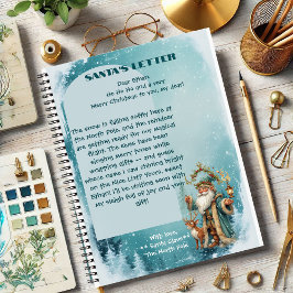 Persönlicher Weihnachtsmann-Brief vom Nordpol-Rent Notizbuch