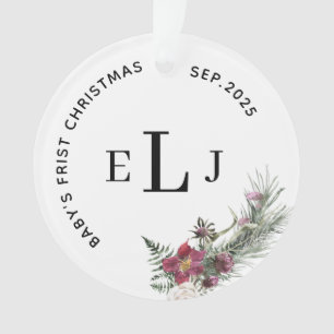 Persönlicher Weihnachtsschmuck für das erste Weihn Ornament