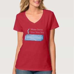 Persönlicher Wintertanz auf dem Eiswürfel T-Shirt
