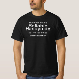 Persönlicher zuverlässiger Handwerker-Unternehmer T-Shirt