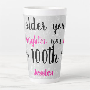 Persönliches 100. Geburtstagszitat Milchtasse