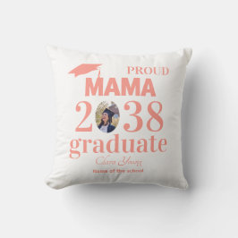 Persönliches Abschluss-Shirt für stolze Mamas Kissen