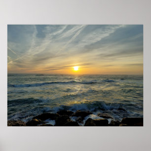 Persönliches Archiv: Sonnenuntergang in Portugal P Poster