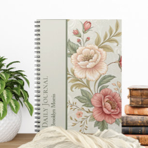 Persönliches Blumen-Planer-Journal/Notizbuch Notizblock